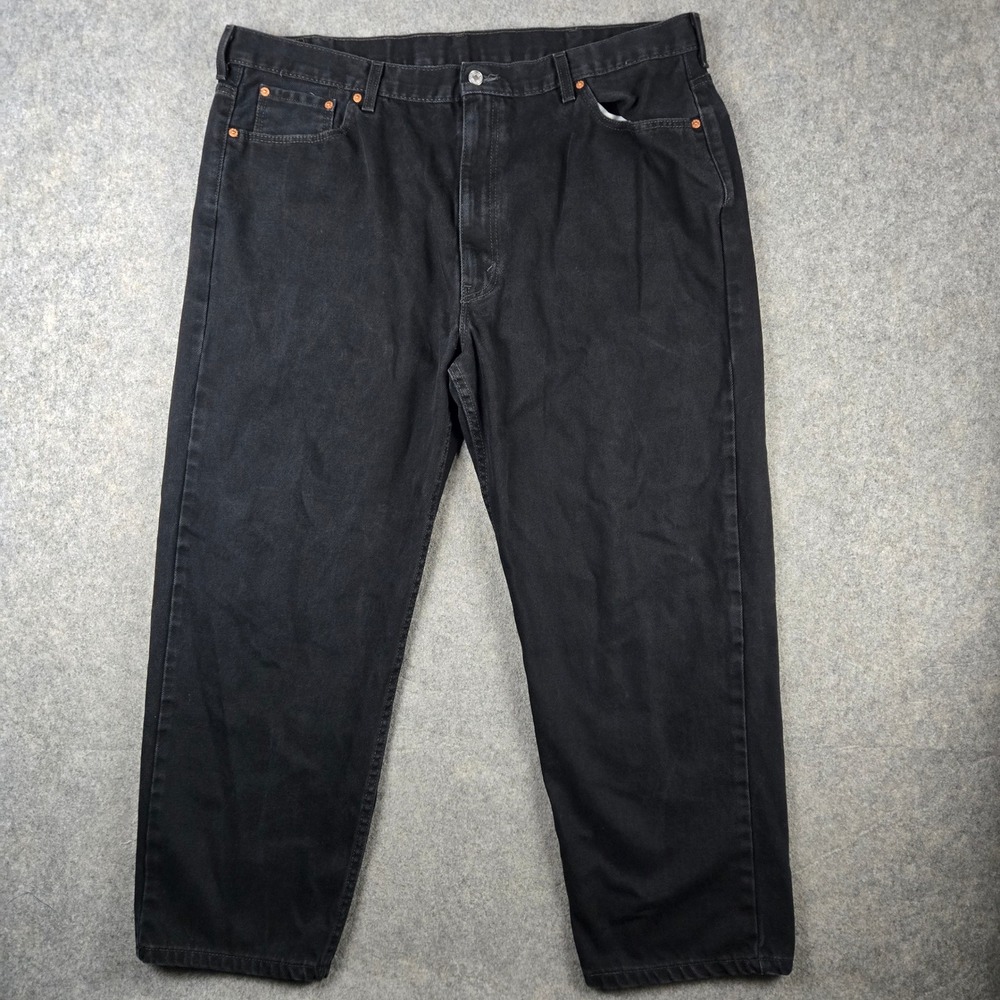 Levi's 550 Relaxed Fit Jeans Mens 46x30 Black Denim Classic Workwear Pants